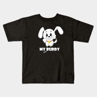 Funny cute dog bone cartoon Kids T-Shirt